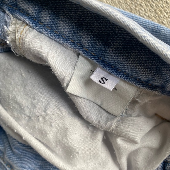 The Frankie Shop Pants Women’s Small Jeans Kai Cargo Denim Pants Worn Wash - Picture 8 of 13